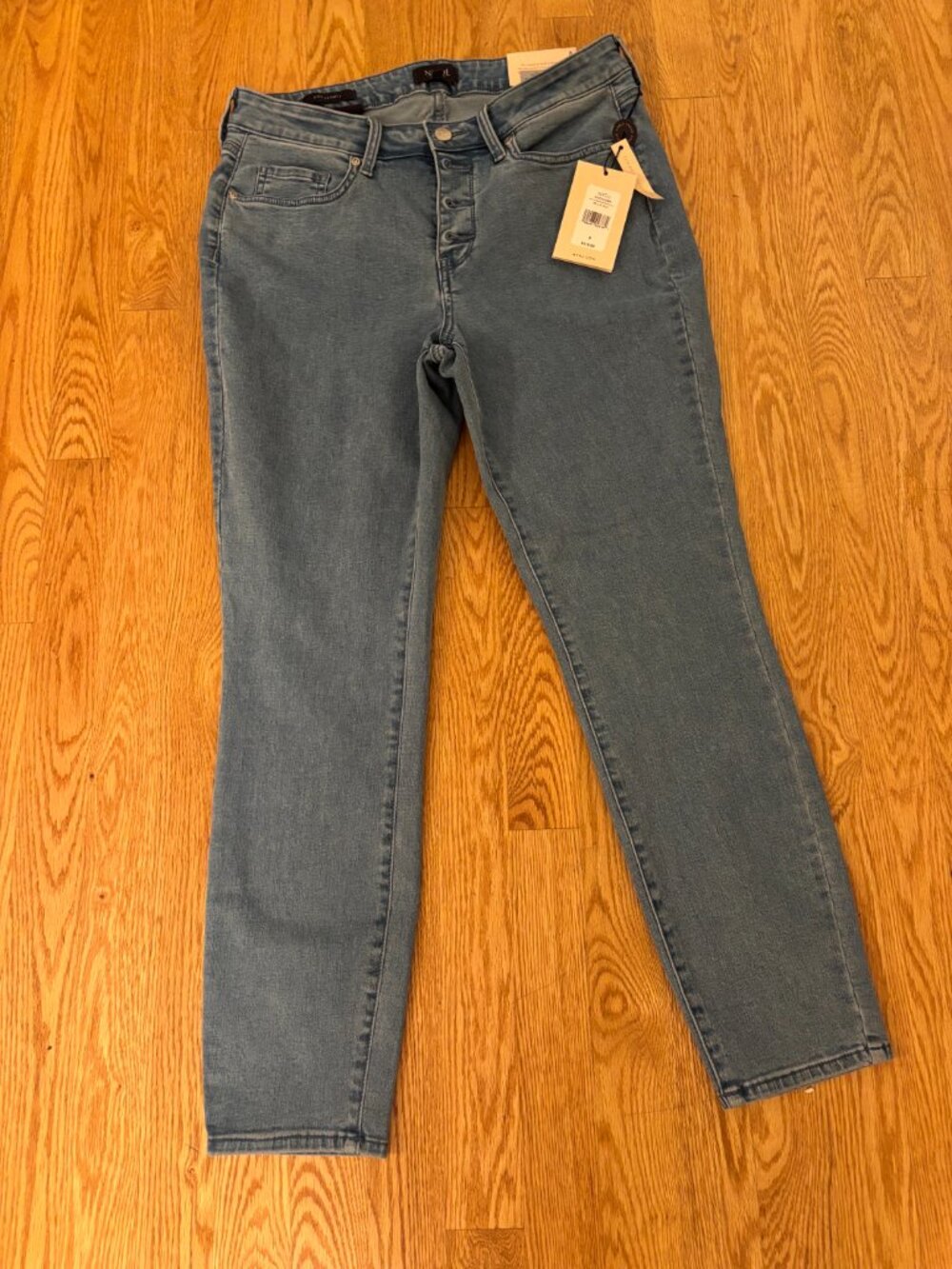 NEW NYDJ Womens 8 Jeans Ami Skinny Ankle Lift X Tuck Technology Blue Denim